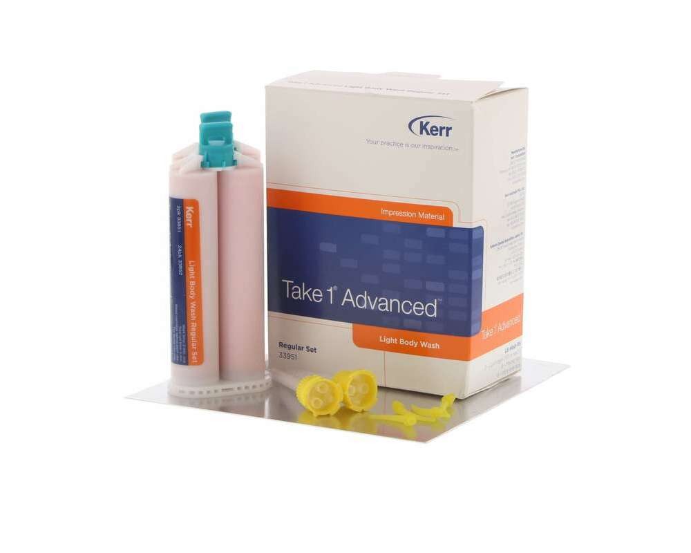 Kerr Take 1 Advanced Wash Light Body Regular Set Refill VPS Impression Material - Orange Kerr Take 1 Advanced Wash Light Body Regular Set Refill VPS Impression Material - Orange